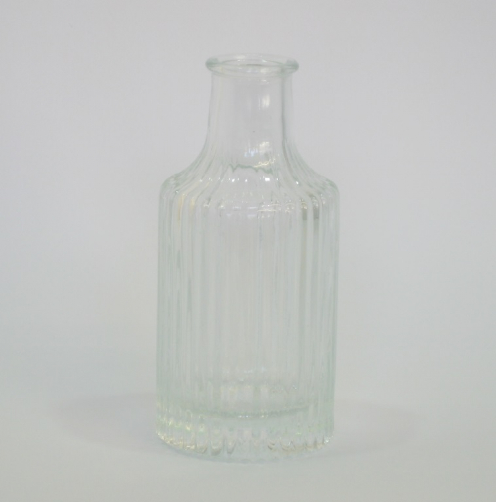 Glas-Vase H12,7cm D6cm klar 710370-17